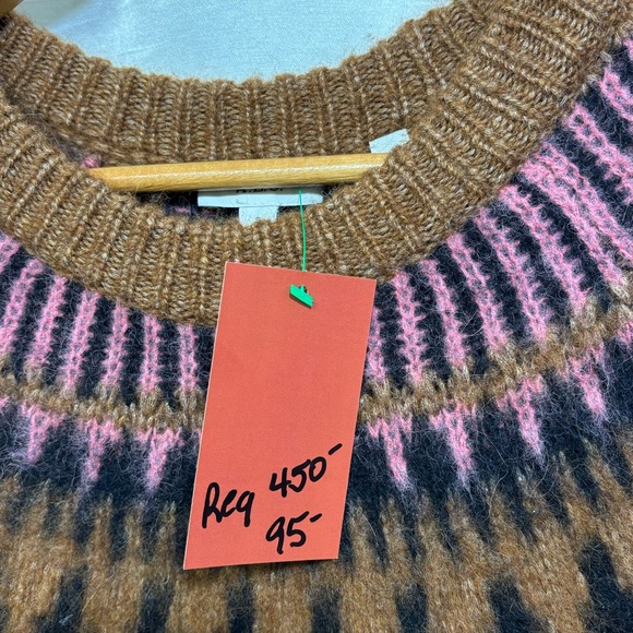 A.L.C. Brown and Pink Patterned Women's Sweater - Picture 3 of 3